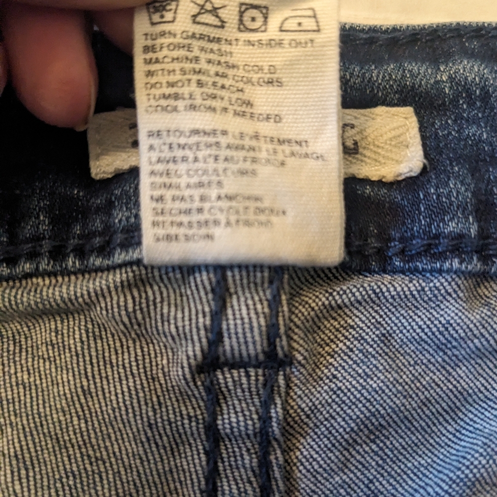 Billabong Button Fly Denim Distressed Shorts - image 6